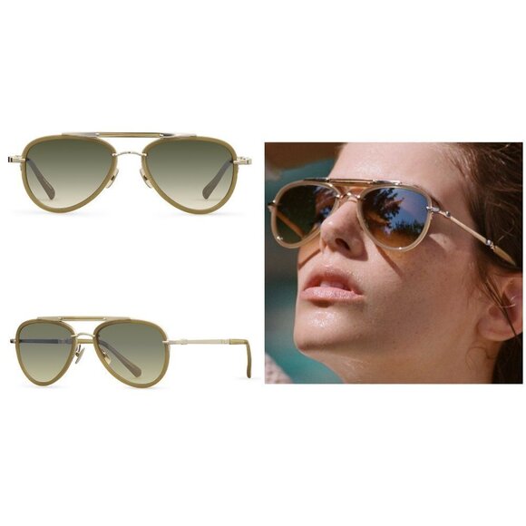 💕MR LEIGHT by GARRETT LEIGHT💕 Doheny SL Sunglasses ~ Aviator Crescent 12KG NWT - Picture 2 of 16